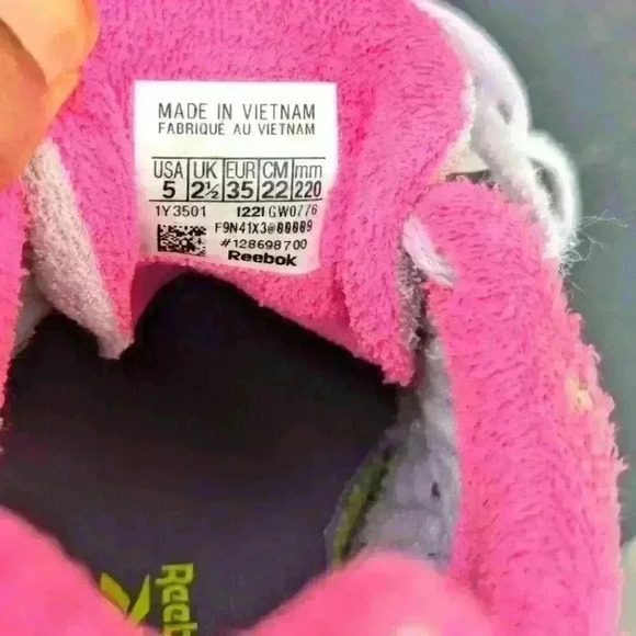 Girls Reebok Sneakers Royal Glide Ripple Rose - size 5 (big Girl) - Picture 4 of 5